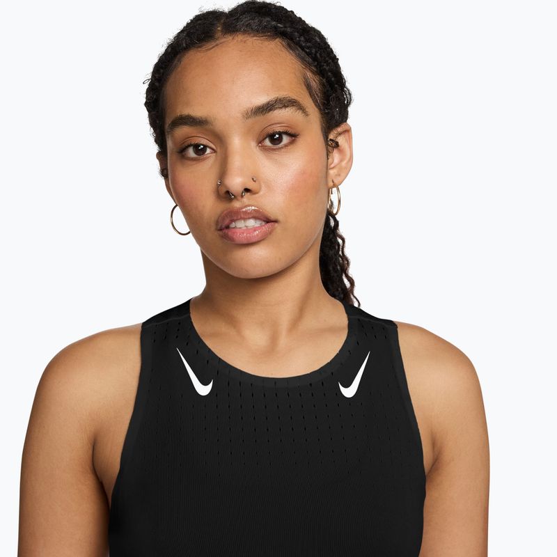 Дамска тениска за бягане Nike AeroSwift Dri-Fit ADV Singlet black/white 3