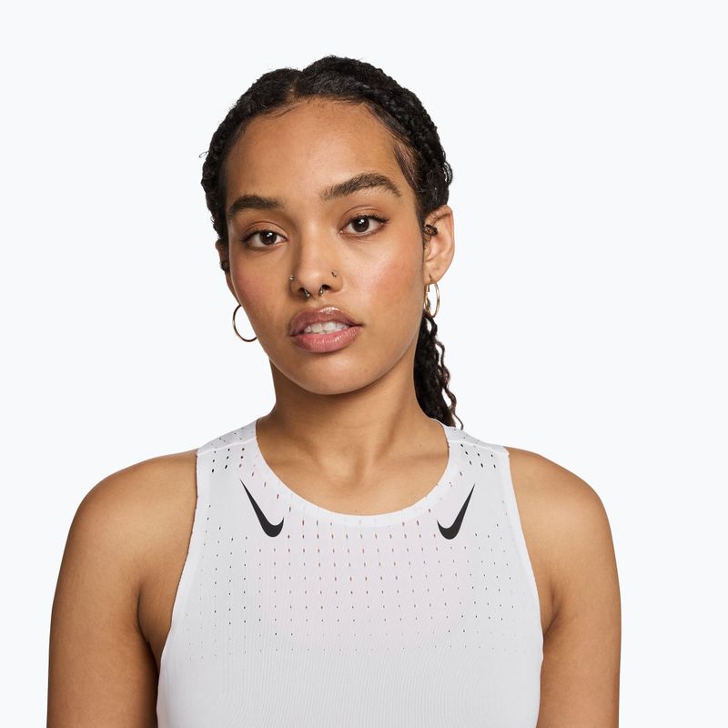 Дамска тениска за бягане Nike AeroSwift Dri-Fit ADV Singlet white/black 3