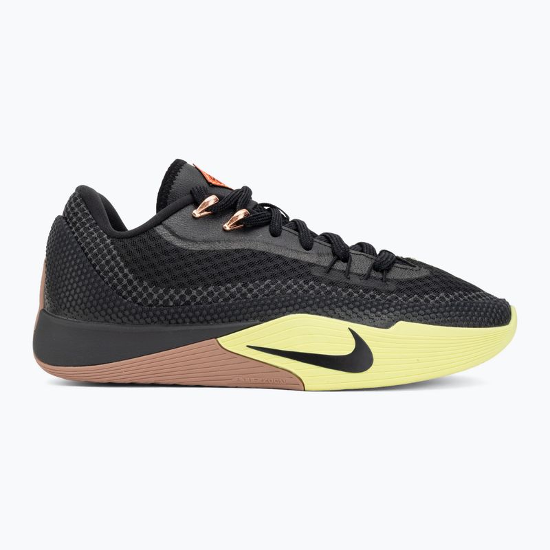 Мъжки баскетболни обувки Nike Street Flare black/light lemon twist/desert dust/black 2