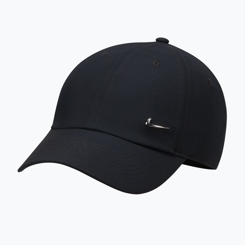Шапка с козирка Nike Dri-Fit Club Unstructured Metal Swoosh 2026 black/metallic silver