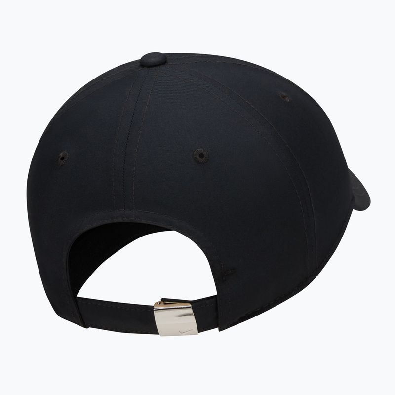 Шапка с козирка Nike Dri-Fit Club Unstructured Metal Swoosh 2026 black/metallic silver 2