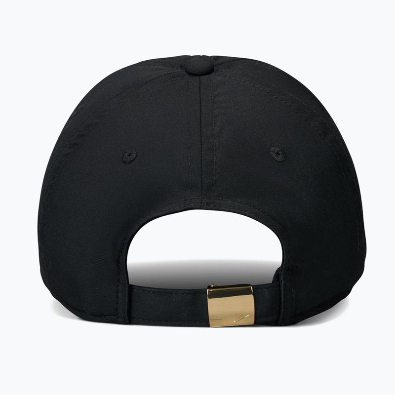 Шапка с козирка Nike Dri-Fit Club Unstructured Metal Swoosh 2026 black/metallic gold 2