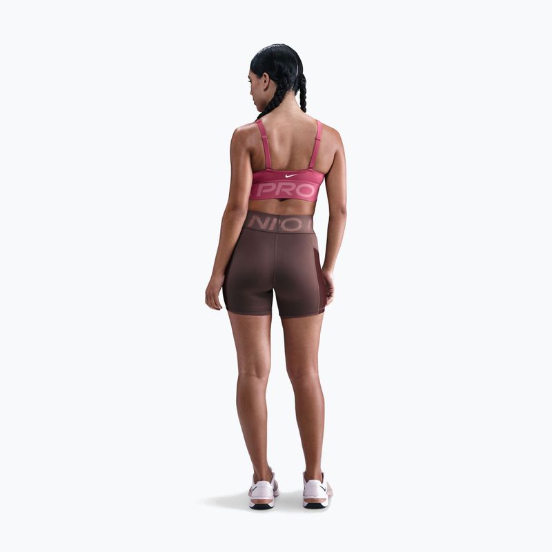 Дамски шорти Nike Pro Sculpt High Waisted 5“ Biker tattoo/burgundy crush/white 3