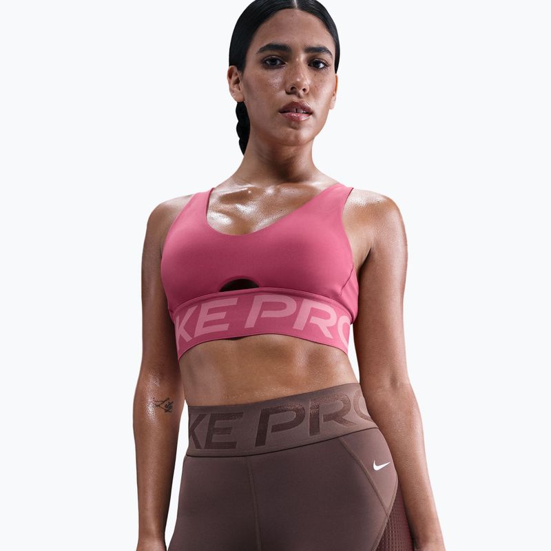 Дамски шорти Nike Pro Sculpt High Waisted 5“ Biker tattoo/burgundy crush/white 4