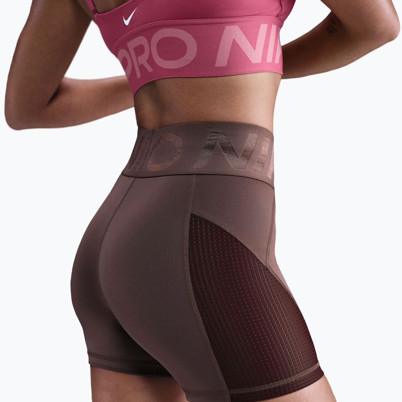 Дамски шорти Nike Pro Sculpt High Waisted 5“ Biker tattoo/burgundy crush/white 5
