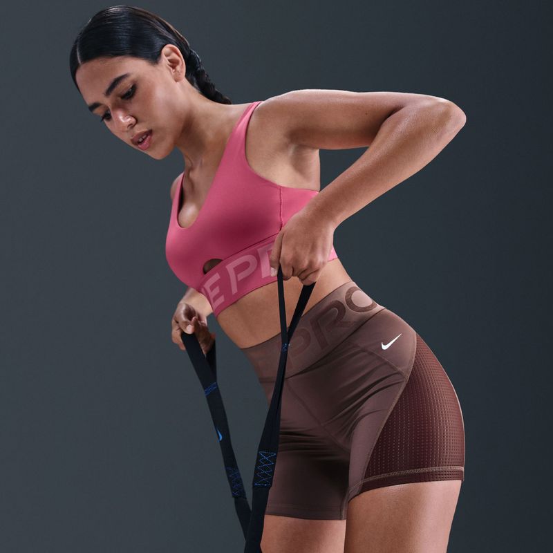 Дамски шорти Nike Pro Sculpt High Waisted 5“ Biker tattoo/burgundy crush/white 6