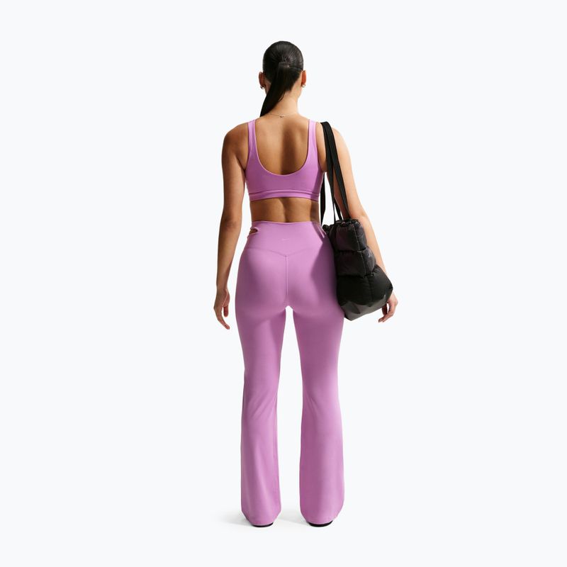 Дамски панталони за тренировка Nike Zenvy High-Waisted Flared light magenta/white 3