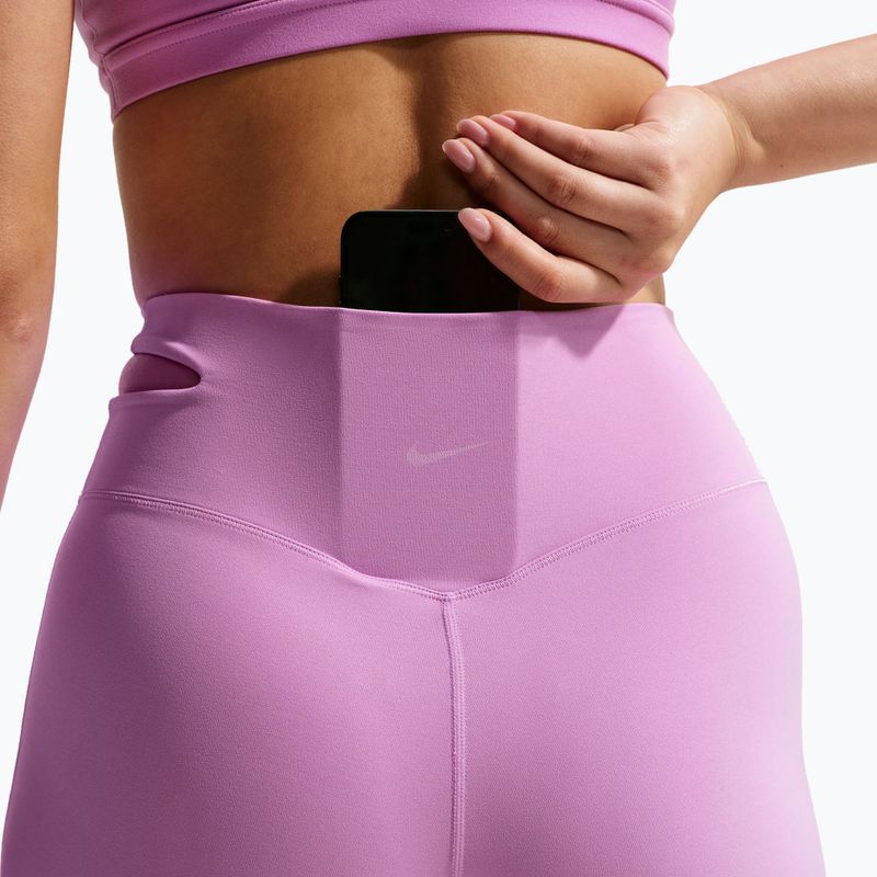 Дамски панталони за тренировка Nike Zenvy High-Waisted Flared light magenta/white 7