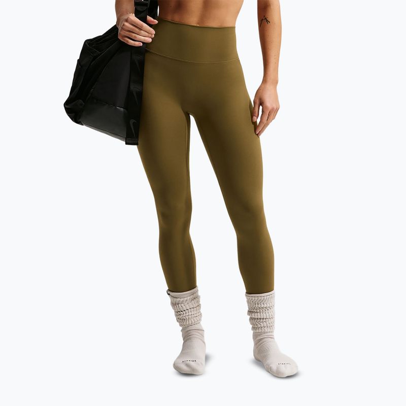 Спортен сутиен Nike Zenvy Light-Support Lightly Lined olive flak/white