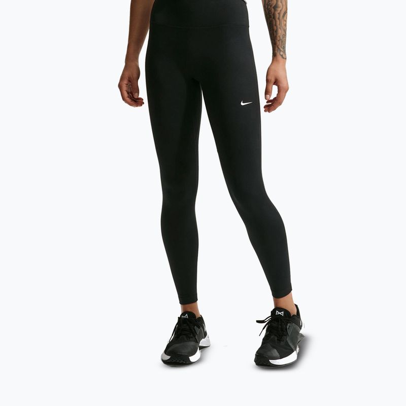 Дамски клин Nike One Seamless Front High-Waisted black/white