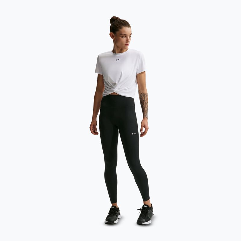 Дамски клин Nike One Seamless Front High-Waisted black/white 2