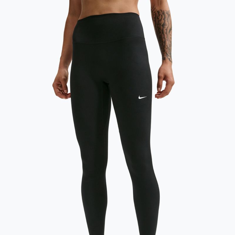 Дамски клин Nike One Seamless Front High-Waisted black/white 4