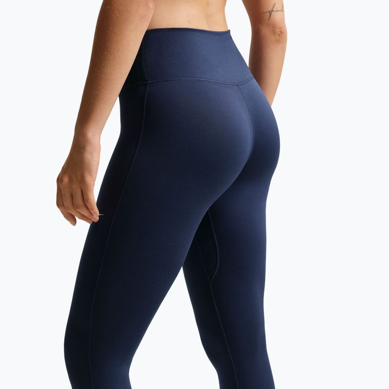 Дамски клин Nike One Seamless Front High-Waisted midnight navy/white 4