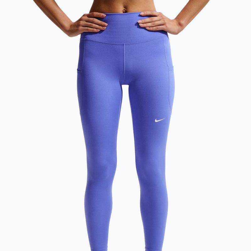 Дамски тренировъчни клинове Nike One High-Waisted 7/8 sapphire/white 4