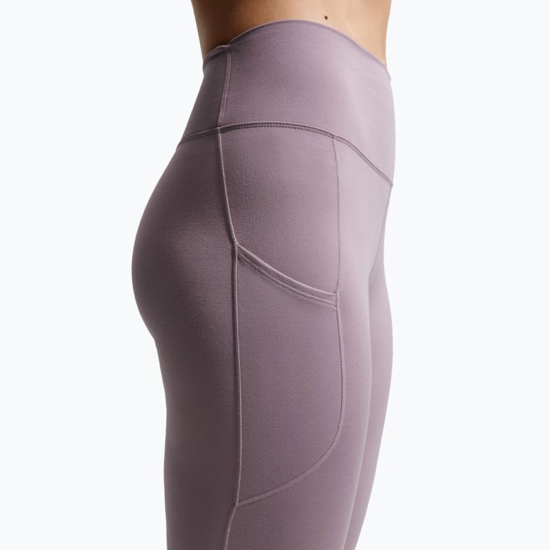 Дамски тренировъчни клинове Nike One High-Waisted 7/8 light violet ore/white 5