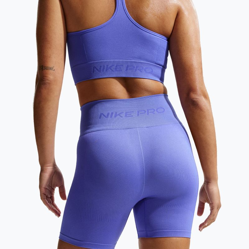 Дамски шорти Nike Pro Seamless High-Waisted Biker 5" sapphire 6