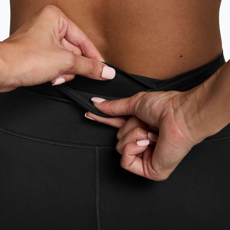 Дамски шорти Nike One High-Waisted Biker 8“ black/white 4