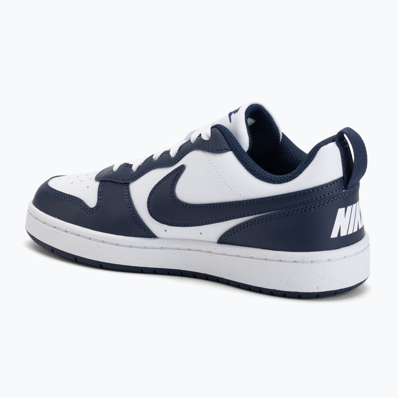 Детски обувки Nike Court Borough Low Next Bloom white/white/midnight navy 3