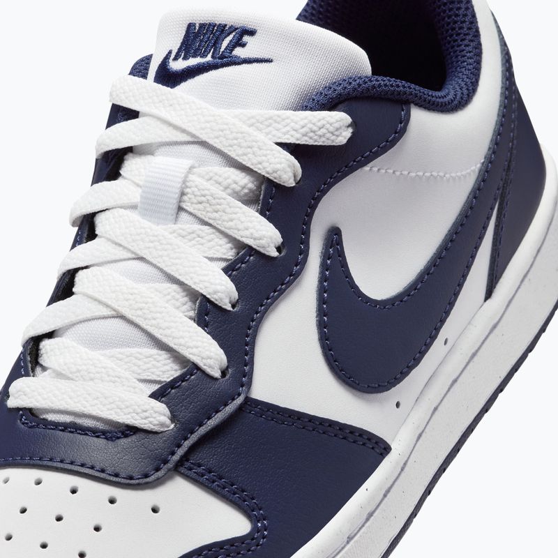 Детски обувки Nike Court Borough Low Next Bloom white/white/midnight navy 8
