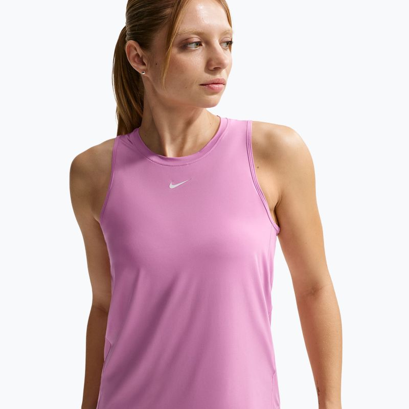 Дамска тренировъчна тениска Nike One Classic Dri-Fit light magenta/white 5
