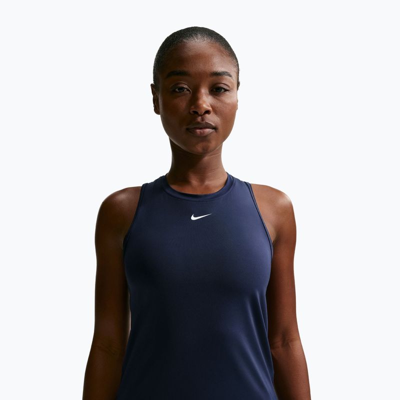 Дамска тренировъчна тениска Nike One Classic Dri-Fit midnight navy/white 4