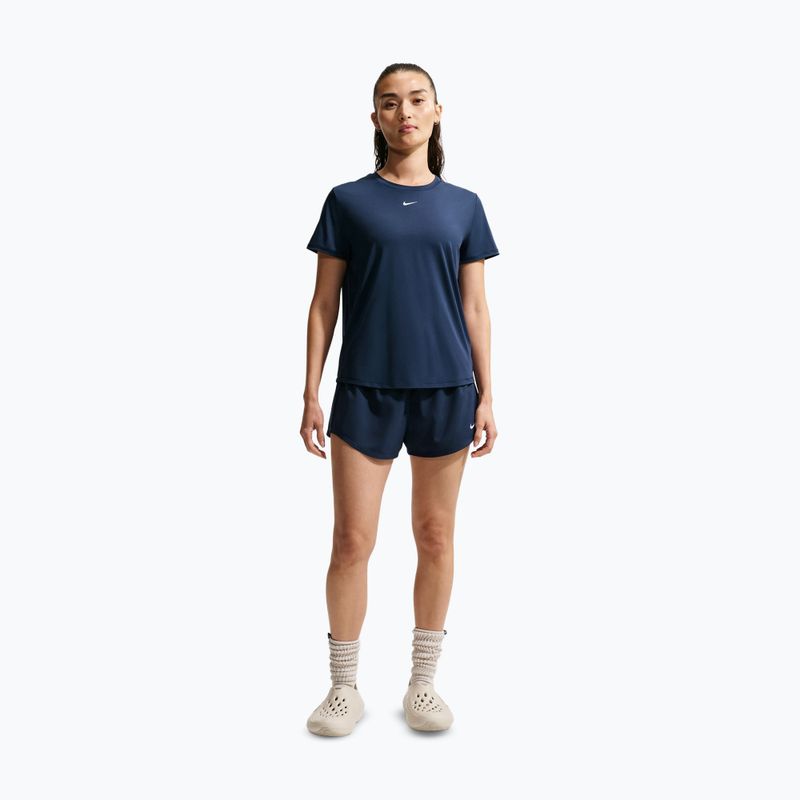 Дамска тренировъчна тениска Nike One Classic midnight navy/white 2