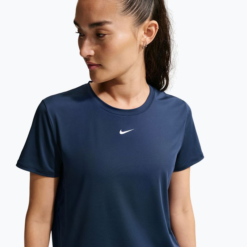 Дамска тренировъчна тениска Nike One Classic midnight navy/white 4