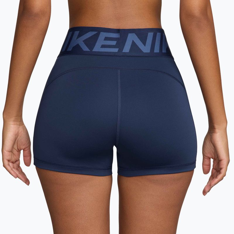 Дамски шорти Nike Pro Sculpt High Waisted 3" Biker midnight navy/white 2
