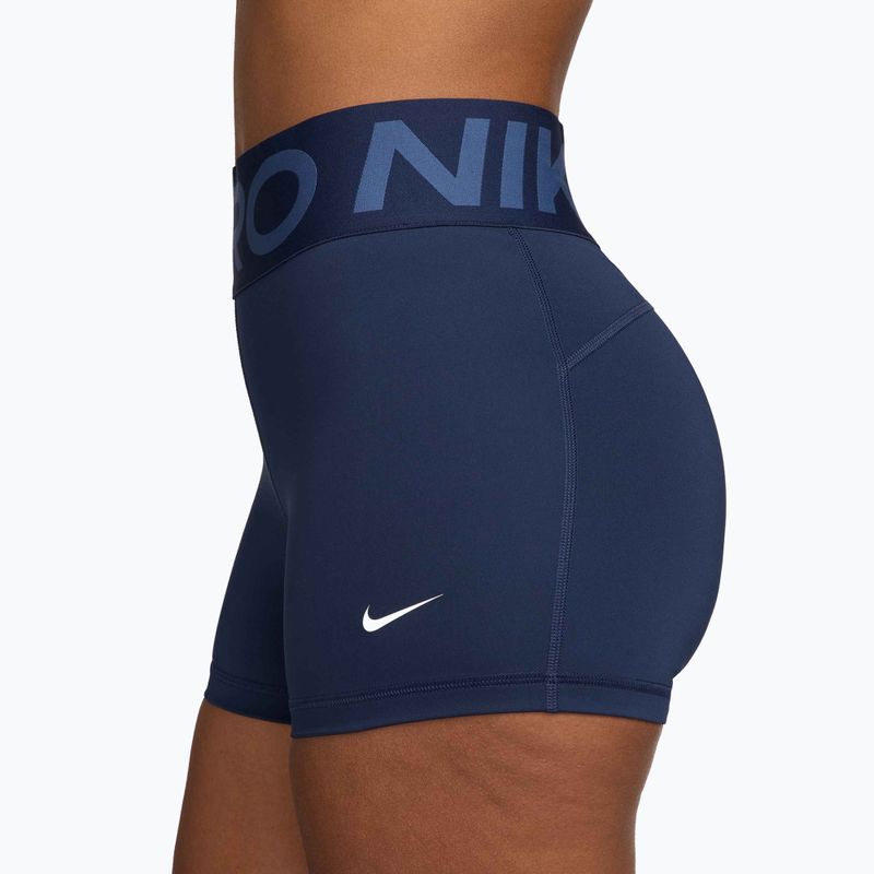Дамски шорти Nike Pro Sculpt High Waisted 3" Biker midnight navy/white 3