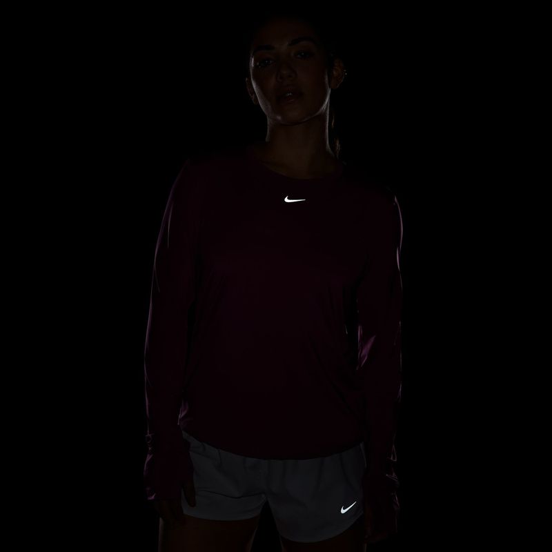 Блуза с дълъг ръкав за тренировка Nike One Classic Dri-Fit light magenta/white 4