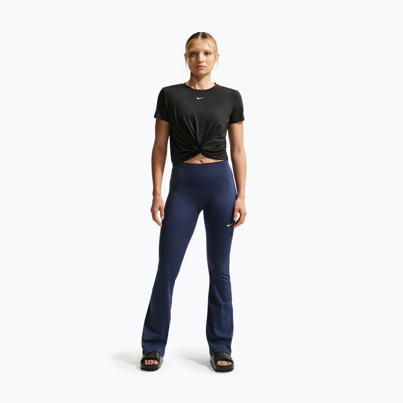 Дамска тениска Nike One Classic Twist Dri-Fit black/white 2