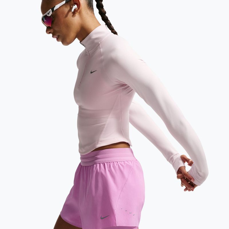 Дамски шорти за бягане Nike Swift Mid-Rise 2in1 light magenta/light magenta 5