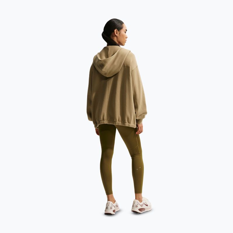 Дамски клин за бягане Nike Tempo High-Waisted 7/8 olive flak 3