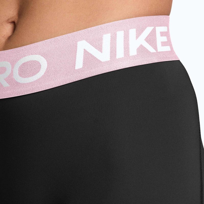 Дамски шорти Nike Pro Mid-Rise Biker 3„ black/pink foam/white 4
