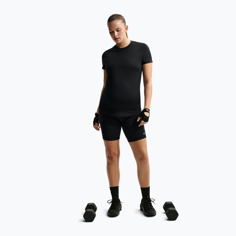 Дамски шорти Nike One Maternity High-Waisted 8" black/white 2