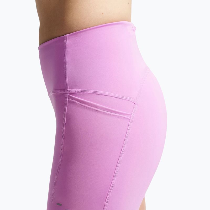 Дамски шорти за бягане Nike Swift High-Waisted 4" light magenta 6