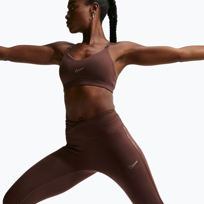 Дамски клин Nike One High-Waisted Seamless light chocolate 7