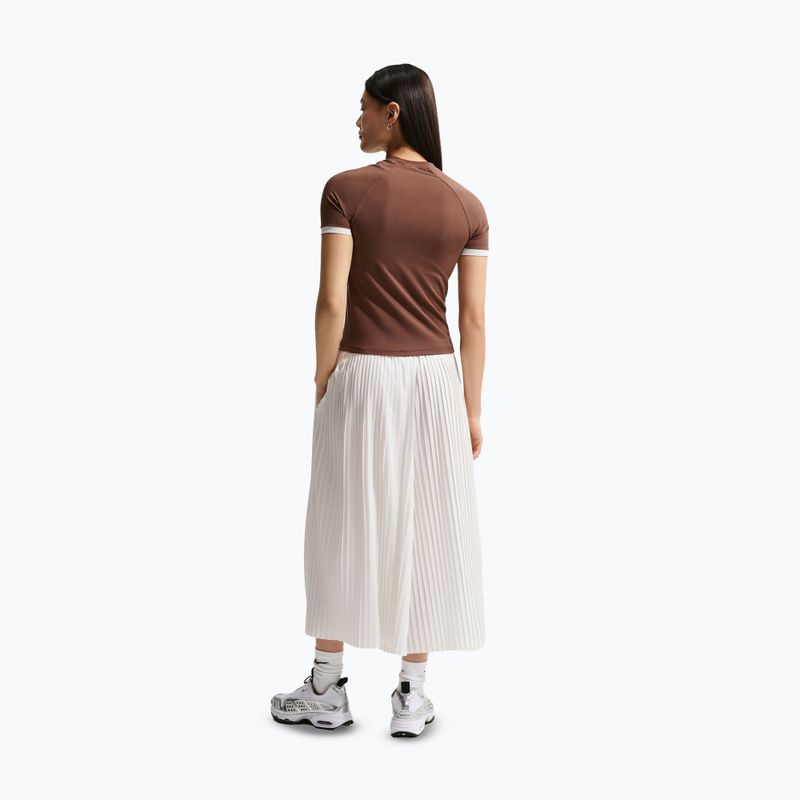 Дамска тениска Nike Gloss Fitted Top light chocolate 3