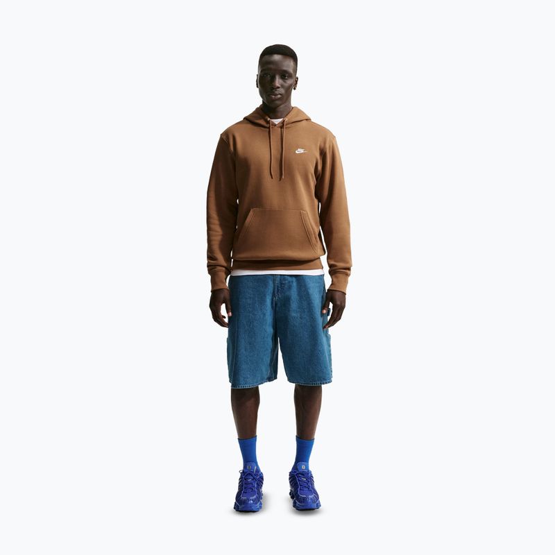 Мъжки суитшърт Nike Club Pullover Hoodie ale brown/ale brown/white 2