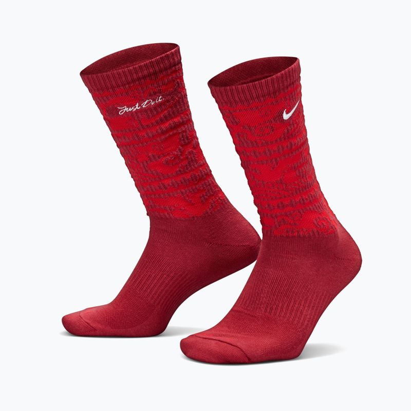 Чорапи Nike Everyday Plus Cushioned Crew team crimson/metallic silver