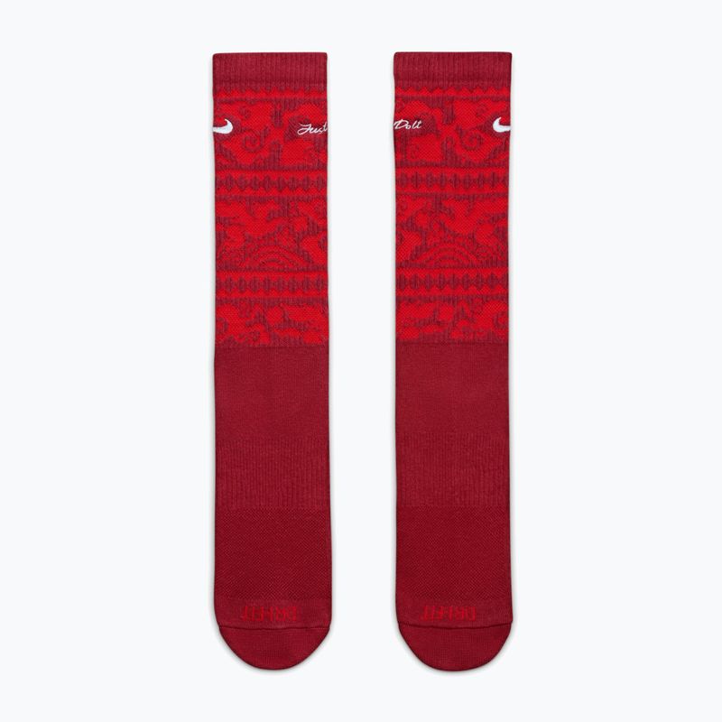 Чорапи Nike Everyday Plus Cushioned Crew team crimson/metallic silver 2