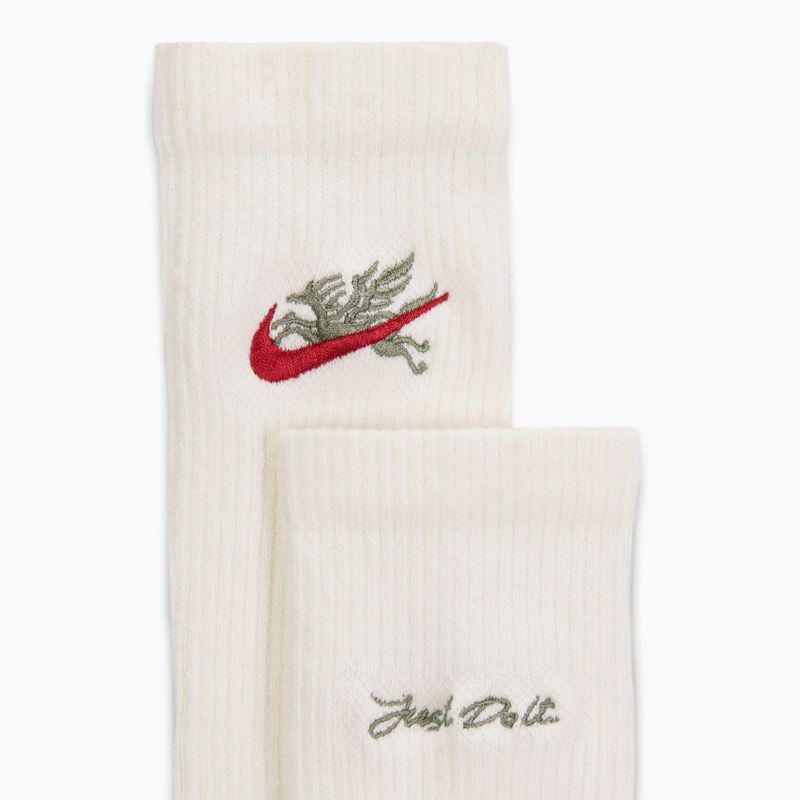 Чорапи Nike Everyday Plus Crew 3 чифта sail/neutral olive/team crimson 4