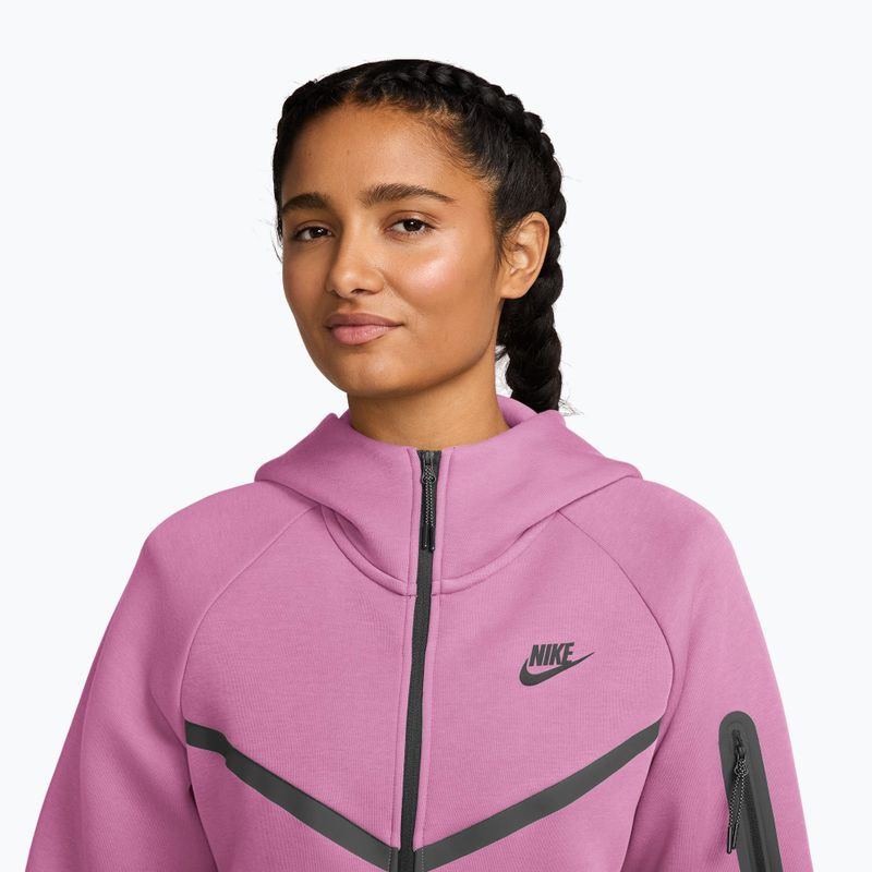 Дамски суитшърт  Nike Sportswear Tech Fleece Windrunner light magenta/black 3