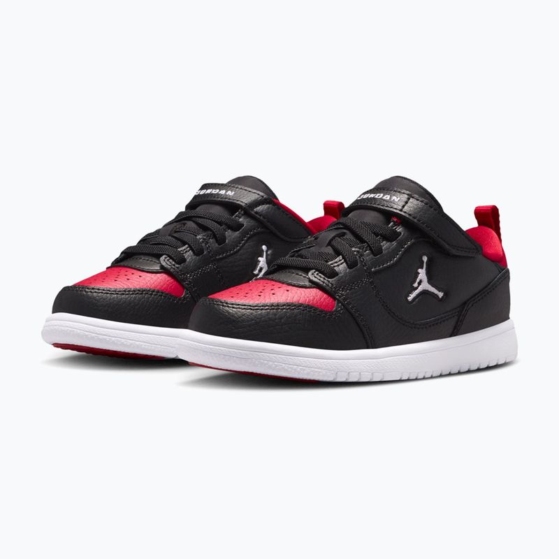 Детски обувки Jordan Court Connect Low black/gym red/white 3