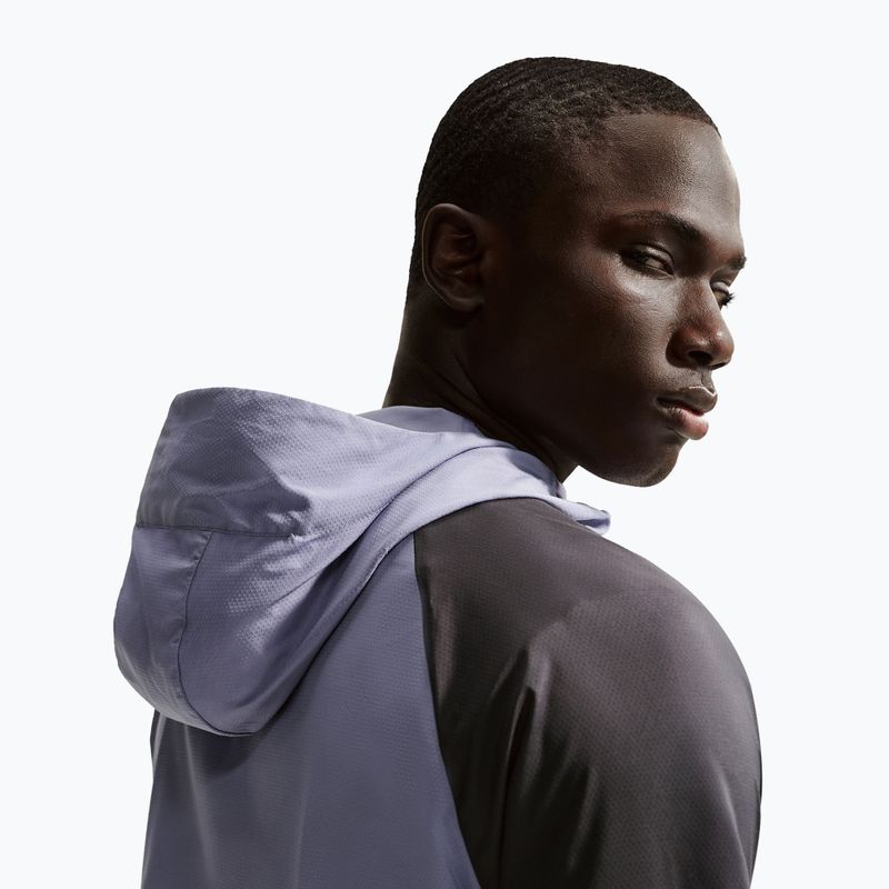 Мъжко яке за бягане Nike Impossibly Light Windrunner iron purple/black/lime blast 5