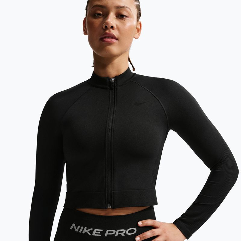Дамски суитшърт за тренировка Nike Pro Seamless black