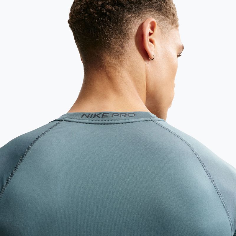 Мъжка тренировъчна тениска Nike Pro Dri-Fit Tight Fitness mineral slate/black 5
