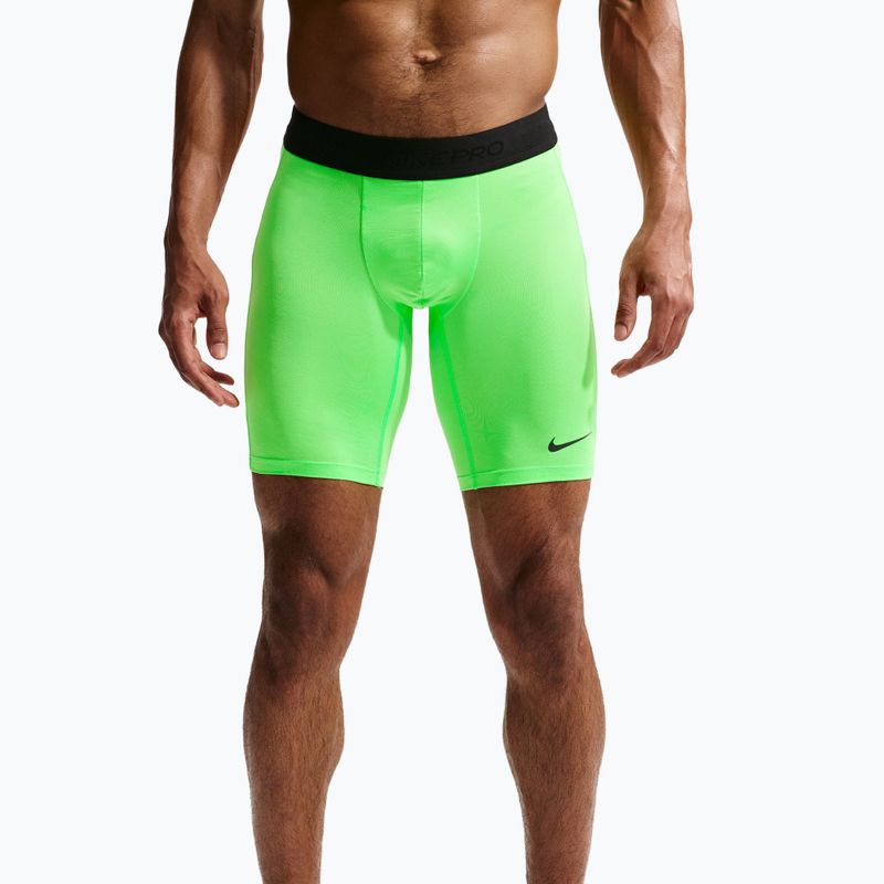 Мъжки тренировъчни шорти Nike Pro Dri-Fit Fitness Long green strike/black 4