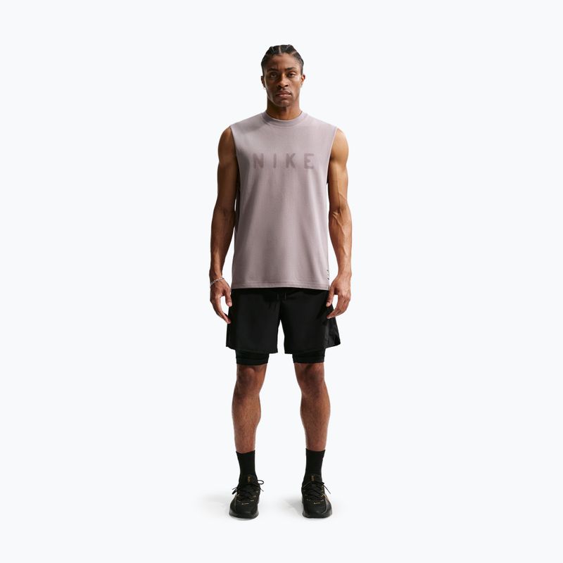Мъжка тренировъчна тениска Nike Athletic Club Dri-Fit light violet ore/light violet ore 2