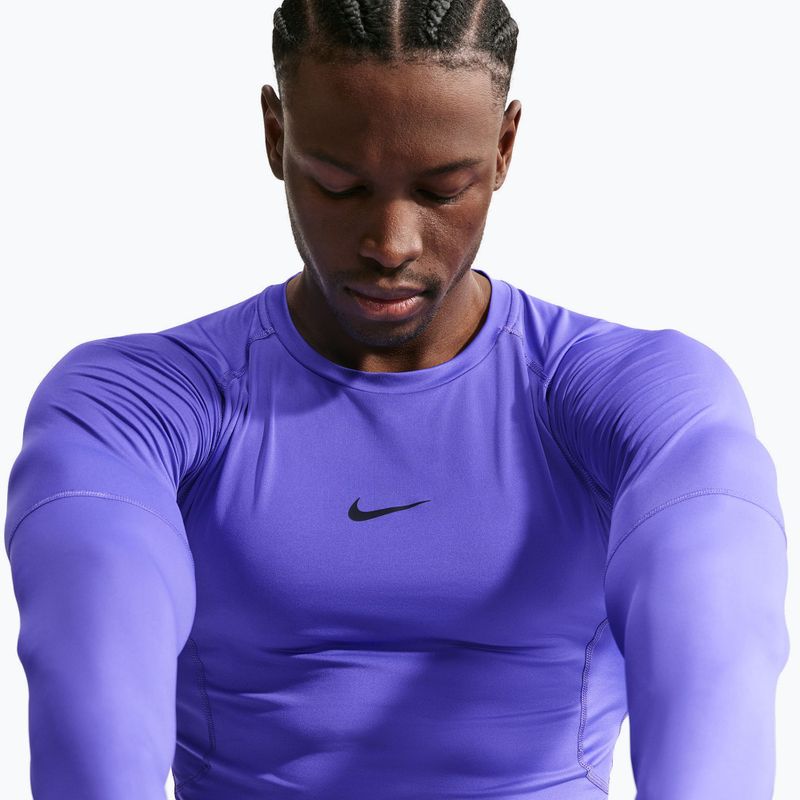 Мъжка блуза с дълъг ръкав за  тренировка Nike Pro Dri-Fit Tight Fitness persian violet/black 5
